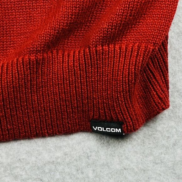 Volcom Sweater Mens L Red Crew Neck Ugly Christmas Top Beer Preppy Office Party - Picture 12 of 15